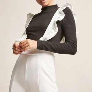 White trouser overalls